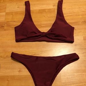 Burgundy Bikini